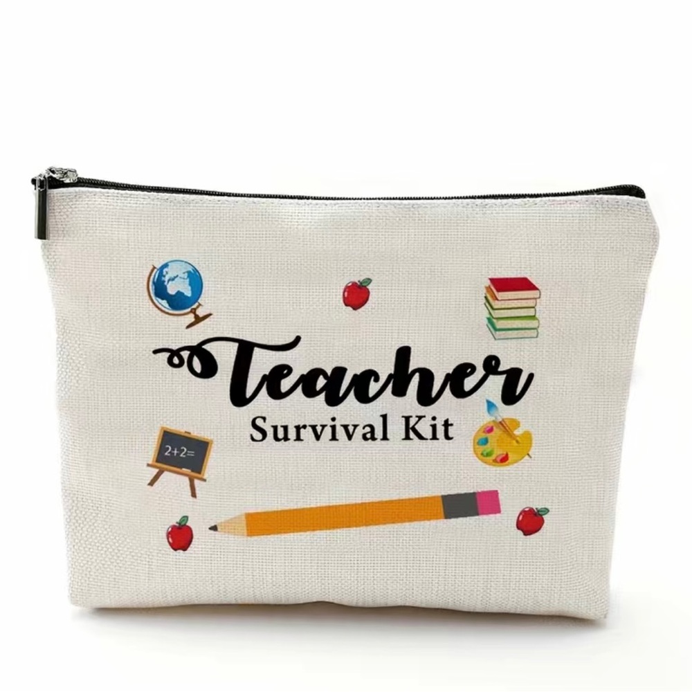 NIP Teacher Survival Kit Make Up Bag - Design On Both Sides